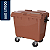 Carro Cuba Container Jsn 660 Litros Marrom Ref: C660M - Imagem 1