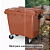 Carro Cuba Container Jsn 660 Litros Marrom Ref: C660M - Imagem 2