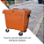 Carro Cuba Container Jsn 660 Litros Laranja Ref: C660LJ - Imagem 4