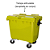 Carro Cuba Container Jsn 660 Litros Amarelo Ref: C660AM - Imagem 3