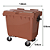 Carro Cuba Container Jsn 1000 Litros Marrom Ref: C1000M - Imagem 5