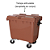 Carro Cuba Container Jsn 1000 Litros Marrom Ref: C1000M - Imagem 3