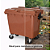 Carro Cuba Container Jsn 1000 Litros Marrom Ref: C1000M - Imagem 2