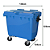 Carro Cuba Container Jsn 1000 Litros Azul Ref: C1000A - Imagem 5