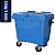 Carro Cuba Container Jsn 1000 Litros Azul Ref: C1000A - Imagem 1
