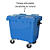 Carro Cuba Container Jsn 1000 Litros Azul Ref: C1000A - Imagem 3