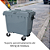 Carro Cuba Container Jsn 1000 Litros Cinza Ref: C1000C - Imagem 4