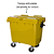 Carro Cuba Container Jsn 1000 Litros Amarelo Ref: C1000AM - Imagem 3
