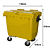 Carro Cuba Container Jsn 1000 Litros Amarelo Ref: C1000AM - Imagem 5