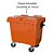 Carro Cuba Container Jsn 1000 Litros Laranja Ref: C1000LJ - Imagem 3