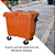 Carro Cuba Container Jsn 1000 Litros Laranja Ref: C1000LJ - Imagem 4