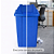 Lixeira Basculante Vai-vem Jsn 25 Litros Azul Ref: Q25A - Imagem 2