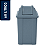 Lixeira Basculante Vai-vem Jsn 60 Litros Cinza Ref: Q60C - Imagem 1