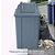Lixeira Basculante Vai-vem Jsn 60 Litros Cinza Ref: Q60C - Imagem 2