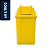 Lixeira Basculante Vai-vem Jsn 60 Litros Amarela Ref: Q60AM - Imagem 1