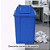 Lixeira Basculante Vai-vem Jsn 60 Litros Azul Ref: Q60A - Imagem 2