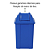 Lixeira Basculante Vai-vem Jsn 60 Litros Azul Ref: Q60A - Imagem 3
