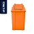 Lixeira Basculante Vai-vem Jsn 60 Litros Laranja Ref: Q60L - Imagem 1