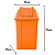 Lixeira Basculante Vai-vem Jsn 60 Litros Laranja Ref: Q60L - Imagem 4