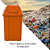 Lixeira Basculante Vai-vem Jsn 60 Litros Laranja Ref: Q60L - Imagem 5