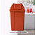 Lixeira Basculante Vai-vem Jsn 60 Litros Laranja Ref: Q60L - Imagem 2