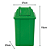 Lixeira Basculante Vai-vem Jsn 60 Litros Verde Ref: Q60VD - Imagem 4