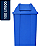 Lixeira Basculante Vai-vem Jsn 100 Litros Azul Ref: Q100A - Imagem 1