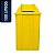Lixeira Basculante Vai-vem Jsn 100 Litros Azul Ref: Q100AM - Imagem 1