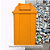 Lixeira Basculante Vai-vem Jsn 100 Litros Laranja Ref: Q100L - Imagem 2