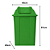 Lixeira Basculante Vai-vem Jsn 100 Litros Verde Ref: Q100VD - Imagem 4