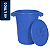 Lixeira Plástica Redonda Jsn 40 litros Azul Ref: CR40A - Imagem 1