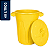 Lixeira Plástica Redonda Jsn 40 Litros Amarelo Ref: CR40AM - Imagem 1
