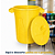 Lixeira Plástica Redonda Jsn 40 Litros Amarelo Ref: CR40AM - Imagem 2