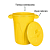 Lixeira Plástica Redonda Jsn 40 Litros Amarelo Ref: CR40AM - Imagem 3