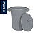 Lixeira Plástica Redonda Jsn 40 litros Cinza Ref: CR40C - Imagem 1
