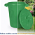 Lixeira Plástica Redonda Jsn 40 Litros Verde Ref: CR40VD - Imagem 2