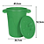 Lixeira Plástica Redonda Jsn 40 Litros Verde Ref: CR40VD - Imagem 4