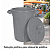 Lixeira Plástica Redonda Jsn 60 Litros Cinza Ref: CR60C - Imagem 2
