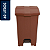 Lixeira Pedal Quadrada Jsn 60 Litros Marrom Ref: P60M - Imagem 1
