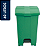 Lixeira Pedal Quadrada Jsn 60 Litros Verde Ref: P60VD - Imagem 1