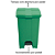 Lixeira Pedal Quadrada Jsn 60 Litros Verde Ref: P60VD - Imagem 3