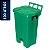 Lixeira Pedal Quadrada Jsn 100 Litros Verde Ref: P100VD - Imagem 1