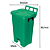 Lixeira Pedal Quadrada Jsn 100 Litros Verde Ref: P100VD - Imagem 4