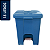 Lixeira Pedal Quadrada Jsn 15 Litros Azul Ref: P15A - Imagem 1
