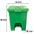Lixeira Pedal Quadrada Jsn 15 Litros Verde Ref: P15VD - Imagem 4
