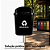 Coletor Seletivo Preto Jsn 40 Litros Com Poste Ref: ST2p - Imagem 5