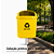 Coletor Seletivo Amarelo Jsn 40 Litros Com Poste Ref: ST2am - Imagem 2