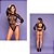 Body com Manga Vermelho e Preto - YAFFA - Imagem 1