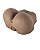 Masturbador Bumbum cor Chocolate - Imagem 1