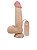 Prótese Realista com Ventosa Vibro Externo e Escroto 21,8 x 4,6 cm - Imagem 1